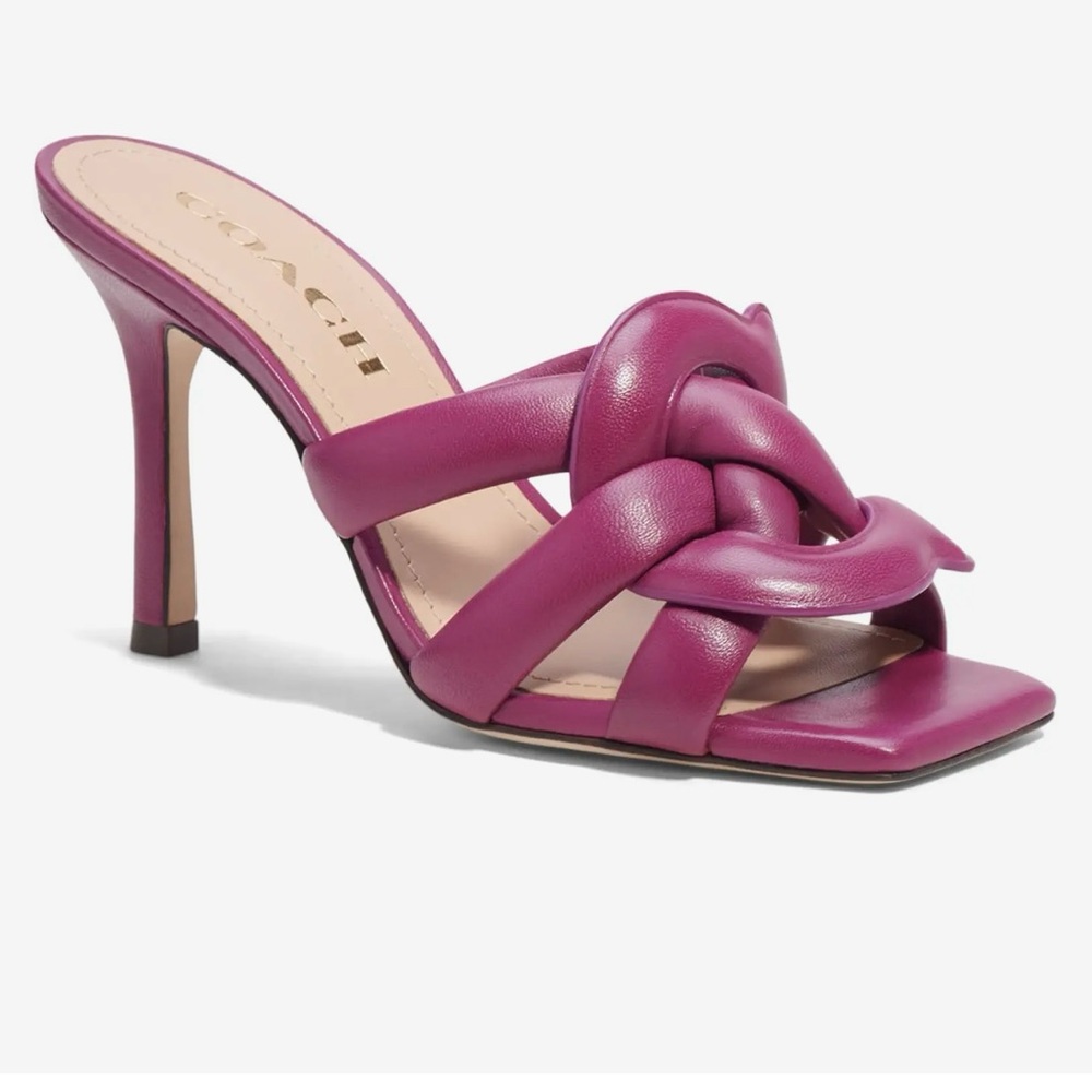 COACH Kellie Sandal Deep Plum